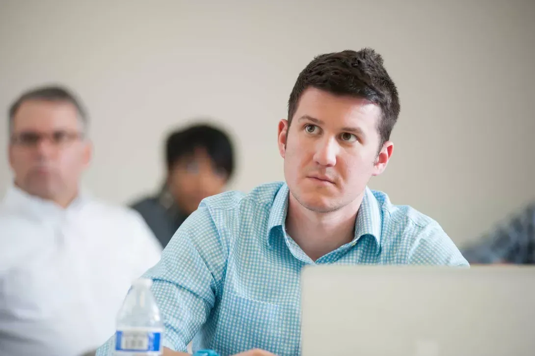 MBA student in classroom